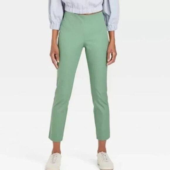 Talbots Crop Pants Size 10 Heritage Mint Green - Picture 1 of 12